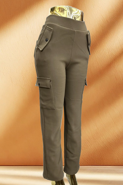 Women's Cargo Pants with Fleece