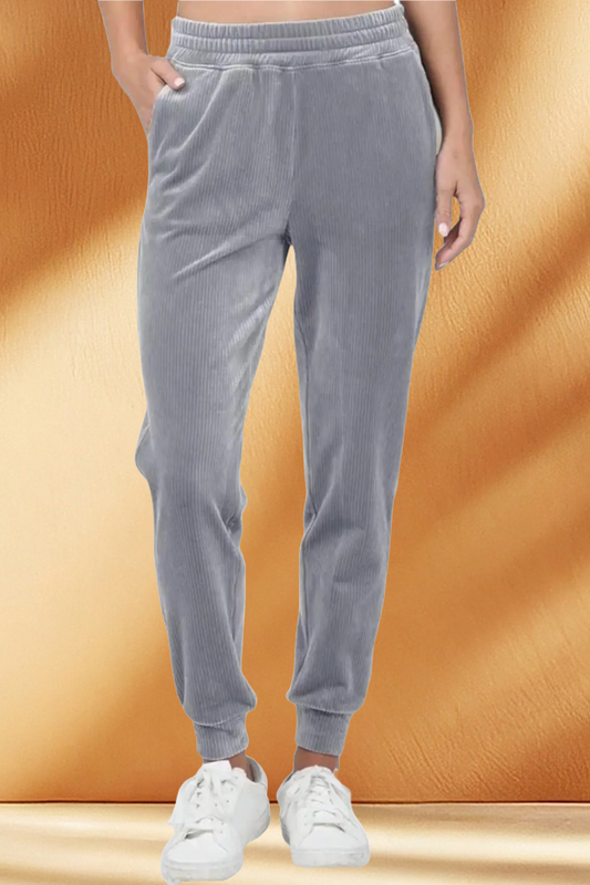 Corduroy Joggers with Fleece