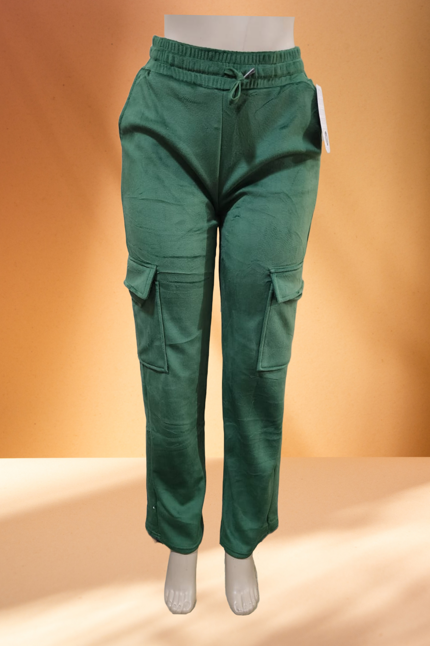 Women's Velvet Cargo Pants