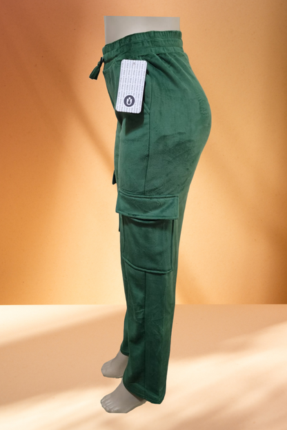 Women's Velvet Cargo Pants