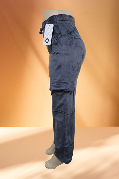 Women's Velvet Cargo Pants