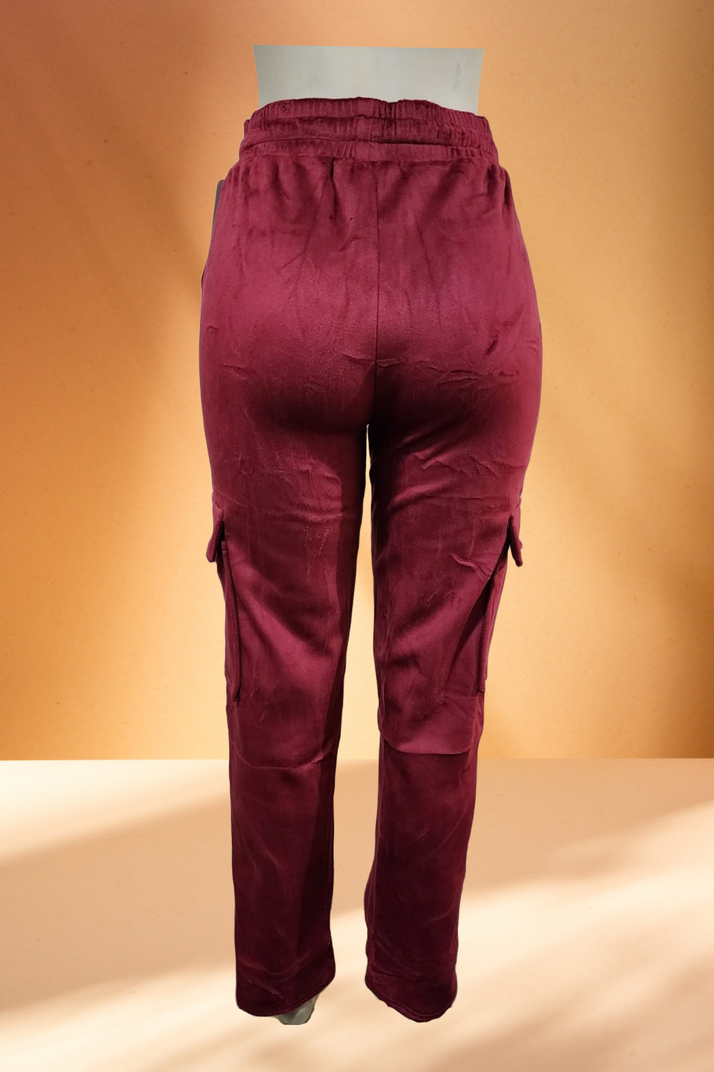 Women's Velvet Cargo Pants