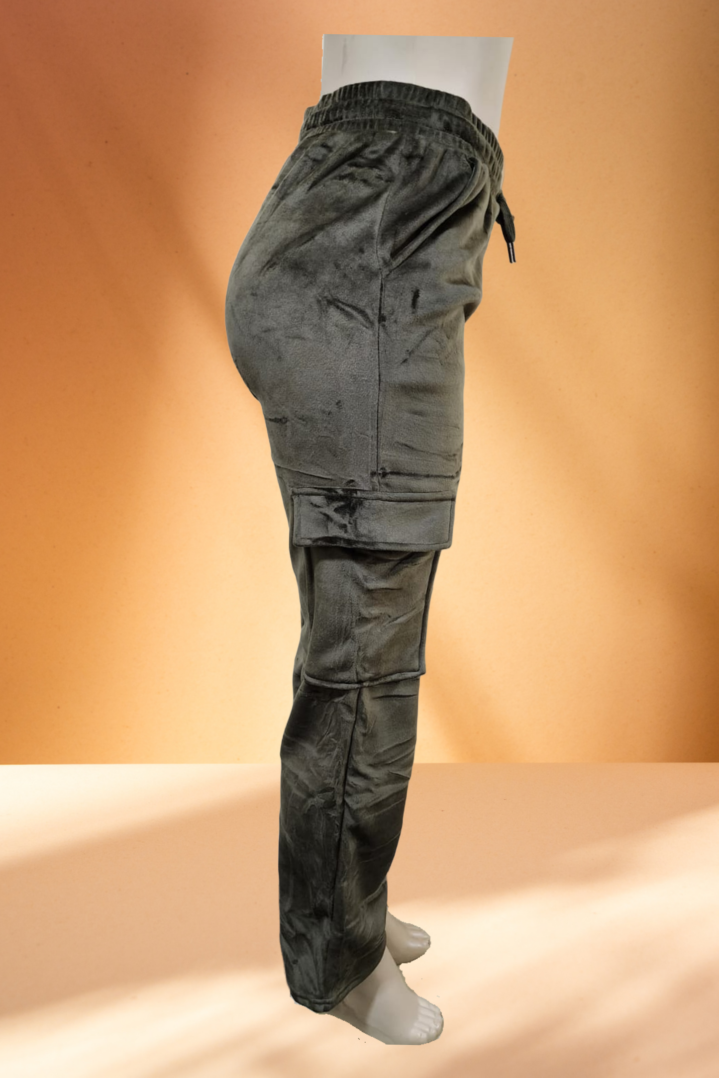 Women's Velvet Cargo Pants