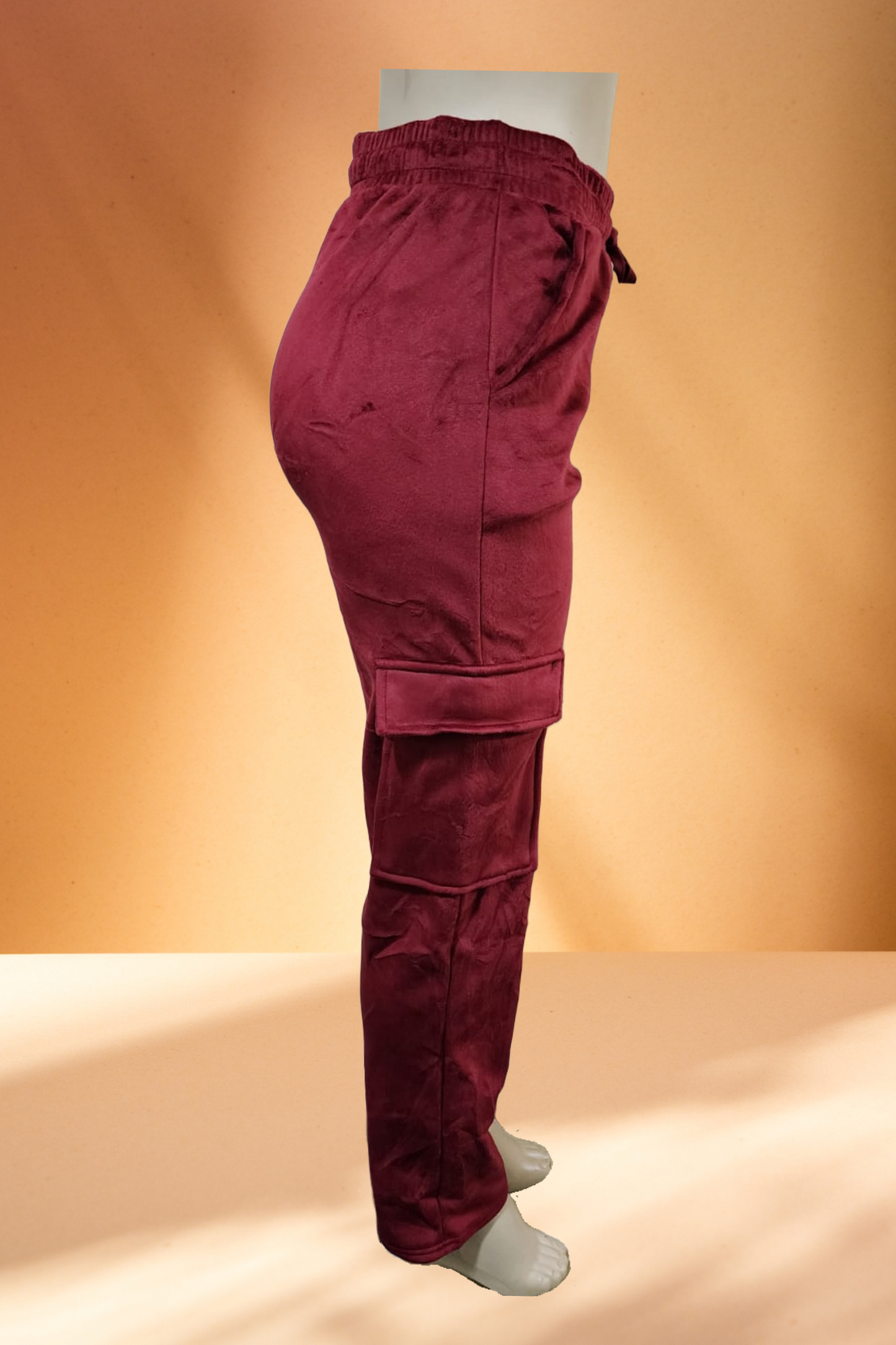 Women's Velvet Cargo Pants