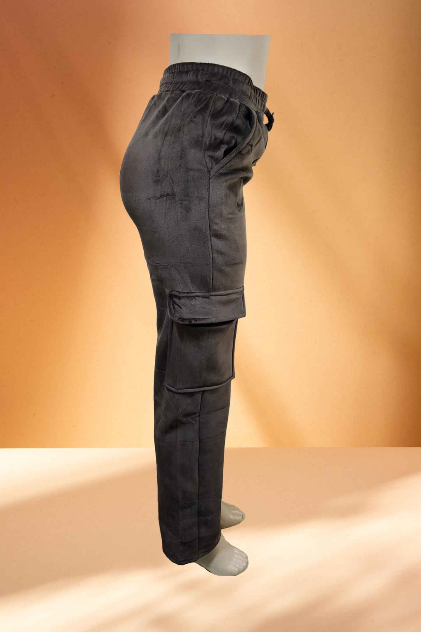 Women's Velvet Cargo Pants