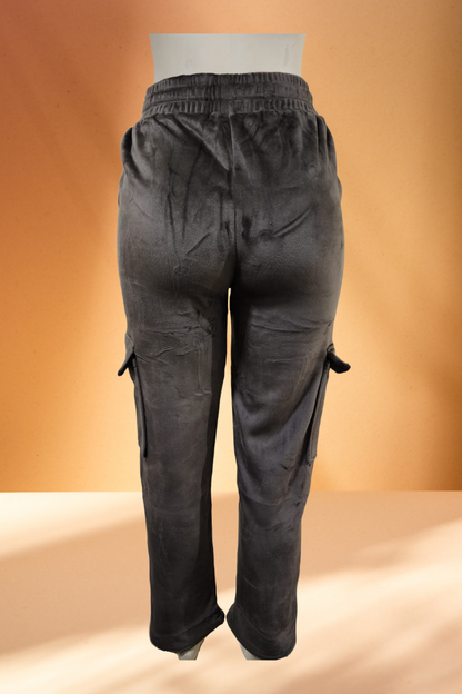 Women's Velvet Cargo Pants