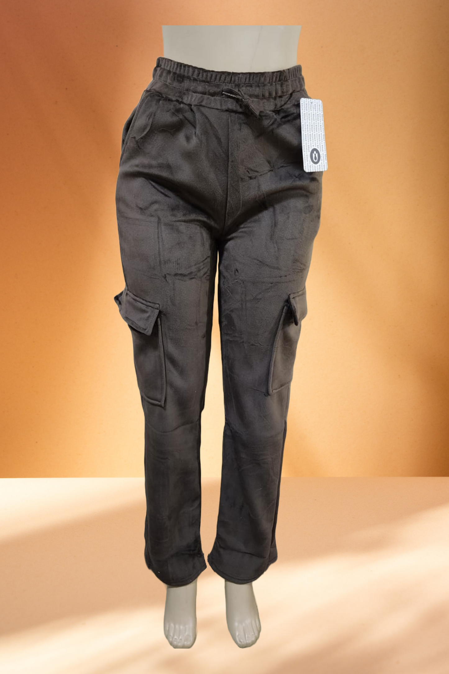 Women's Velvet Cargo Pants