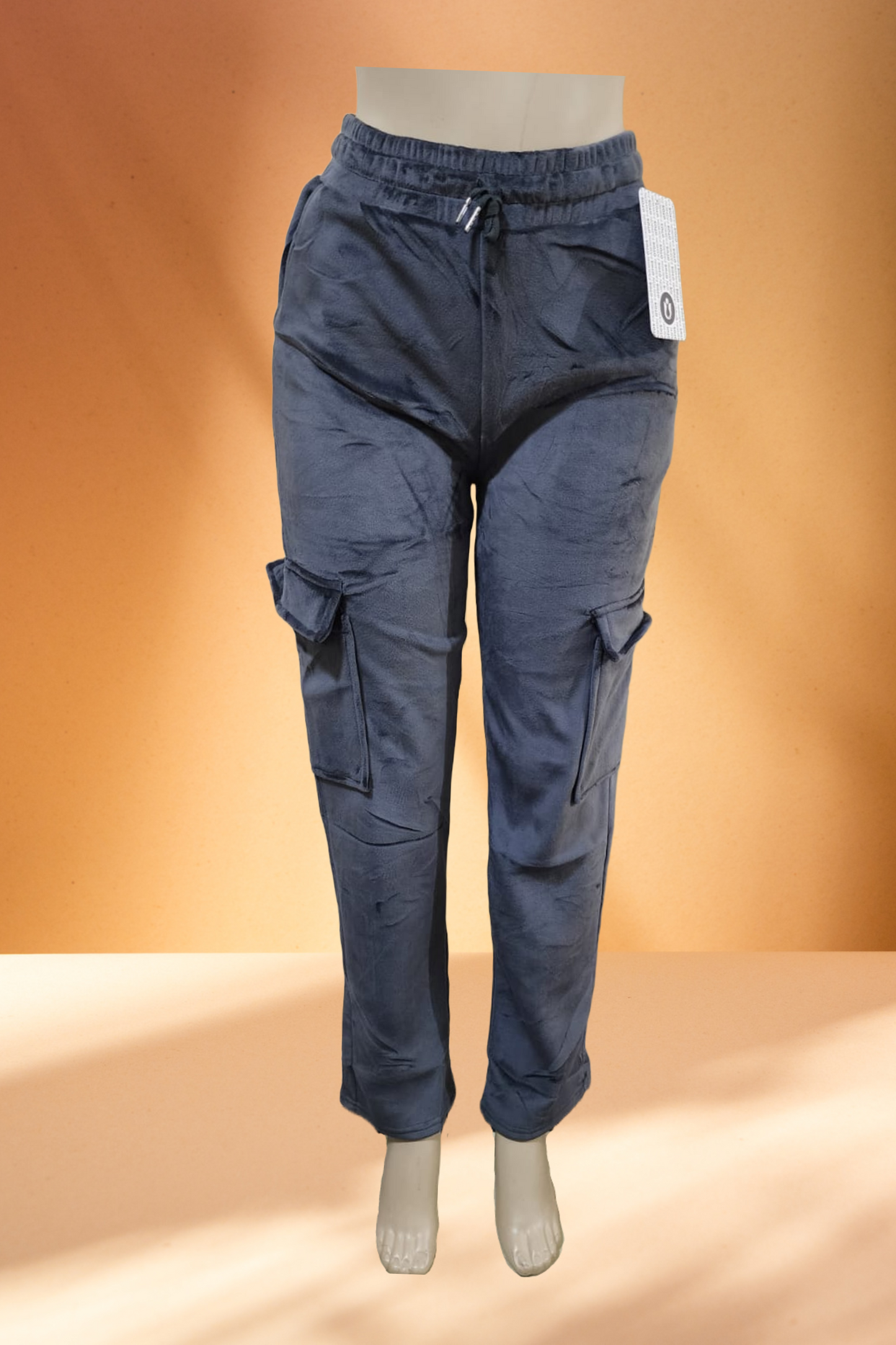 Women's Velvet Cargo Pants